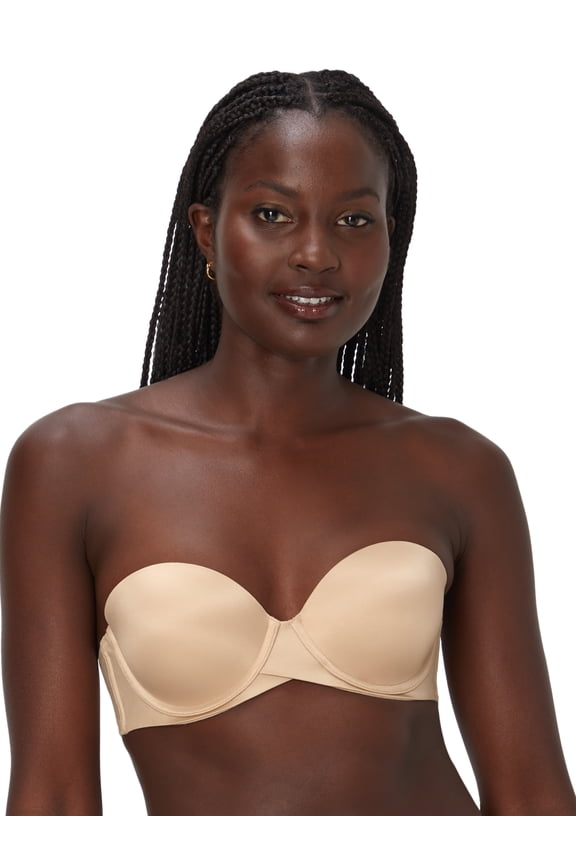 Women's Stay Put Strapless Push Up Underwire Bra, Style SN6990