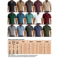 thumbnail image 4 of Gomelly Men Summer Tops Button T Shirts Solid Polo Shirt Mens Casual Tennis Tee Short Sleeve T-shirt Light Gray 2XL, 4 of 4