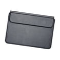 thumbnail image 2 of Funda para portátil de 15,4 pulgadas, soporte de transporte portátil para oficina, resistente a arañazos, funda de cuero PU a prueba de polvo y multiu Negro, 2 of 8