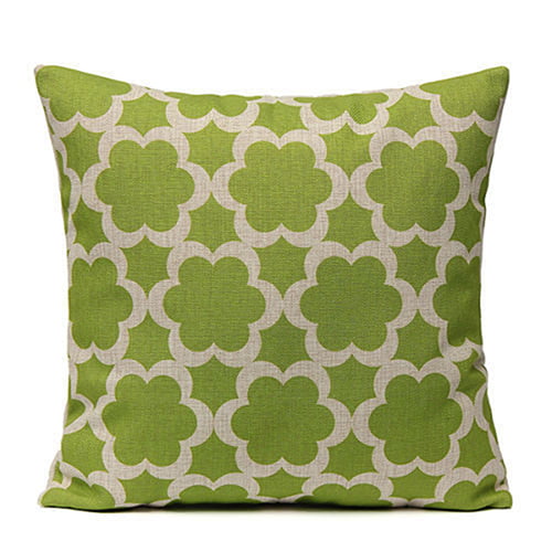 SMILING FLOWER HYPEBEAST OLIVE GREEN Pillowcase Polyester Linen
