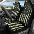 thumbnail image 2 of Glofpot American Flag Front Seat Covers for Cars Front Seats Only 2 Pack Car Seat Decor Green Camo Auto Seat Cover Sets Auto Accessories for Women Men, 2 of 7