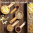 thumbnail image 6 of 2 Pack Wooden Scoops for Canisters, Small Coffee Scoop in Beech Wood Coffee Measure Scoop Set Wooden Tablespoon Ground Coffee Scoop Home Kitchen Accessories for Measuring Coffee Beans,Tea,Sugar 45ml, 6 of 9