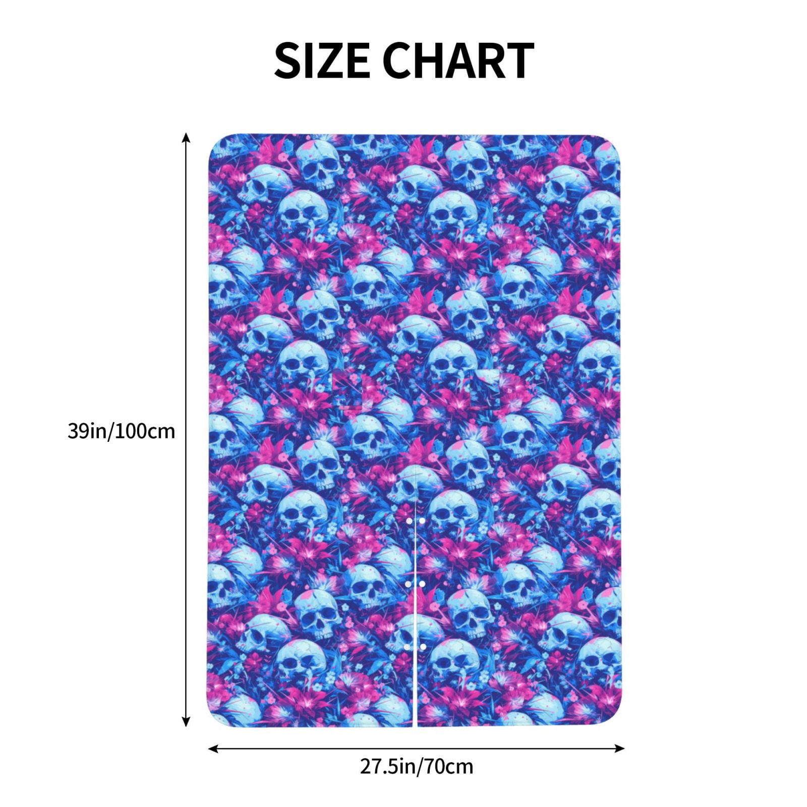 Naloa blue Skull purple flower Baby Car Seat Cover, Breathable Baby Carrier Cover, Multiuse Baby Carrier Cover & Nursing Breastfeeding Cover