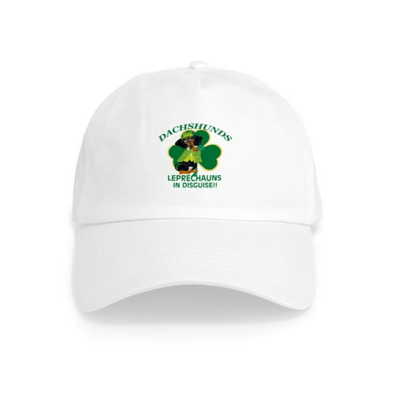 CafePress - Dachshunds Are Leprechauns In Cap - Adjustable 100% Brushed Unisex Casual Cotton Baseball Cap, Beige, 1