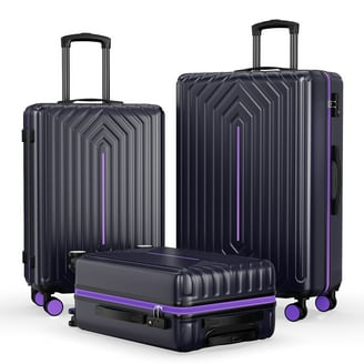 Zimtown 3 Piece Hardshell Luggage Set, Lightweight Spinner