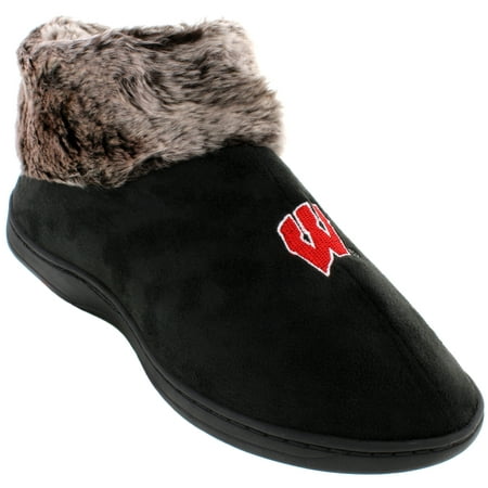 

Comfy Feet Everything Comfy Wisconsin Badgers Faux Sheepskin Furry Top Slipper - Small