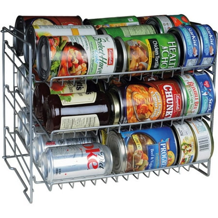 Atlantic 3-Tier Can Rack, Silver