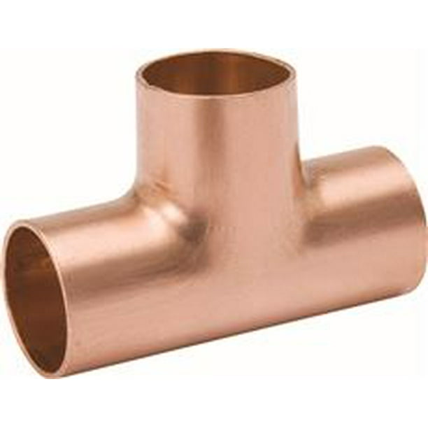 COPPER TEE 3 4 IN Walmart Walmart 1-1-2-x-1-1-2-x-1-2-copper-reducing-tee-warren-pipe-and-supply