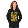 thumbnail image 3 of Work Play Hard Mantra Motto Workout Zip Up Hoodie Men's Women's Brisco Brands S, 3 of 6
