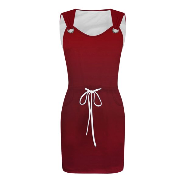 Vestidos de Lino Para Mujer Vestido Casual Elegante Hasta La Rodilla Liso A La Moda Para Mujer