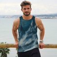 thumbnail image 6 of KLL Mysterious Moonlit Mountains Print Men's Muscle Gym Workout Stringer Tank Tops Bodybuilding Fitness T-Shirts Tank Tops Men-XX-Large, 6 of 7