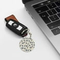 thumbnail image 6 of Naloa Snake Print Round Keychain Keychain Key Ring, Key Tag, Key Chain Bulk for Gift Accessories (Round), 6 of 7