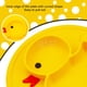 thumbnail image 3 of Platos de silicona divididos para niños pequeños, platos portátiles antideslizantes con ventosa para niños, bebés y niños, plato de cena para bebés sin BPA (amarillo pato), 3 of 8