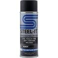 thumbnail image 6 of Steel-It Polyurethane Aerosol, Stainless Steel in a Can, Protects Against Corrosion, Industrial Paint Coatings, Weldable, Food Safe, Easy to Apply, (2 Cans Black & 2 Cans Steel Gray), 6 of 7
