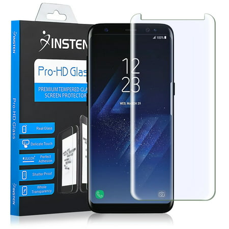 Insten Samsung Galaxy S8 Tempered Glass Screen Protector Ultra Clear Highly Durable For Samsung Galaxy S8 (Edge to Edge Full Screen