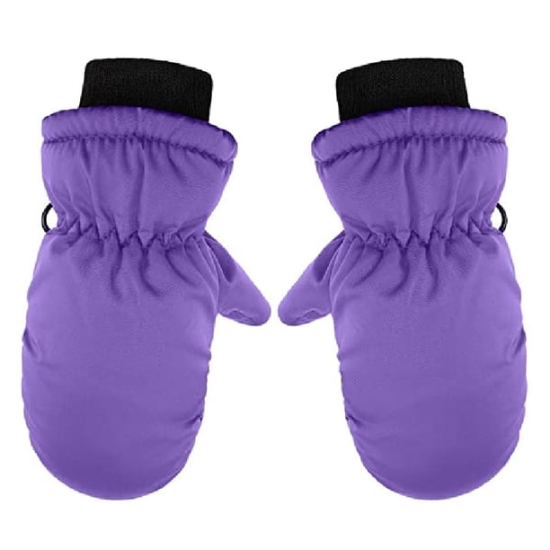 Guantes de invierno para esquiar para bebés y niños pequeños, guantes de nieve para niños y niñas, impermeables, para niños