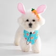thumbnail image 2 of Easter Pet Scarf and Bunny Ear Headband Set, Multicolor Dog Bandana for Holiday Parties, Soft Fabric for Comfortable Wear During Easter Events, 2 of 6