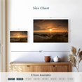 thumbnail image 4 of Elephant Stock Saltum Beach Sunset Wall Art - Horizontal Canvas Wall Art - Living Room Wall Decor - Beach Canvas - Orange And Green Decor - 12" x 8", 4 of 8