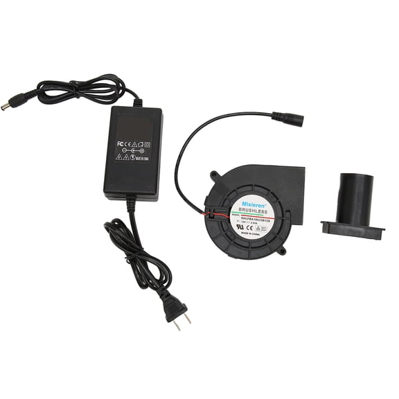 Mini Blower Fan, 120mm US Plug 100-240V Blower Fan Kit Double Ball Bearing 110CFM With Speed Control For Cooling For Receiver