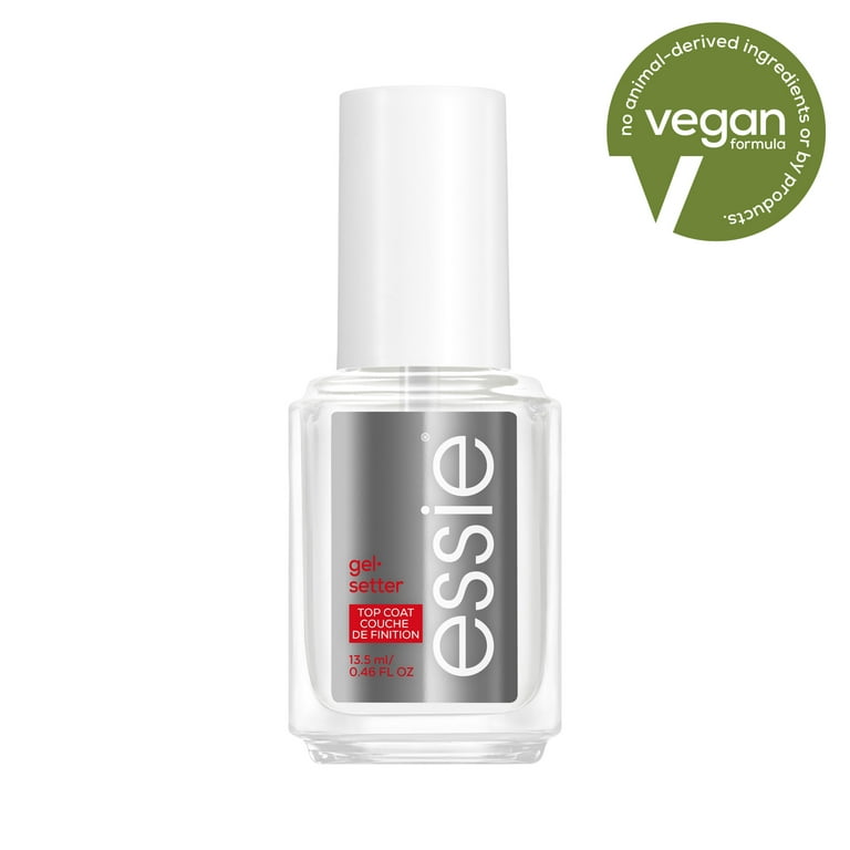 essie Salon Quality Vegan Nail Polish, Gel Setter, 0.46 fl oz Bottle