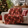 thumbnail image 2 of Christmas Flannel Blanket Throw, Christmas Red Tree Soft Fuzzy Plush Cozy Fleece Blankets for Couch Sofa Bed Lounging, Ideal Gifts for Kids Adults Wife Self, 50x60, 2 of 7