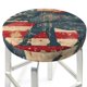 thumbnail image 3 of Disketp Vintage American Flag Elephant Funda Redonda para Taburete, Funda de Cojín para Silla de Bar Suave y Elástica-12 inch, 3 of 7