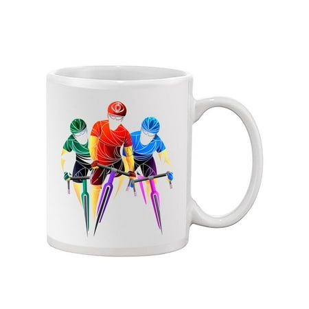 

Colored Cyclist Silhouettes Mug Unisex s -Image by Shutterstock