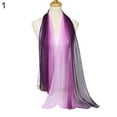 thumbnail image 2 of Ludlz Women Wedding Scarf Lightweight Gradient Color Party Shawl Spring Summer Beach Wrap, 2 of 5