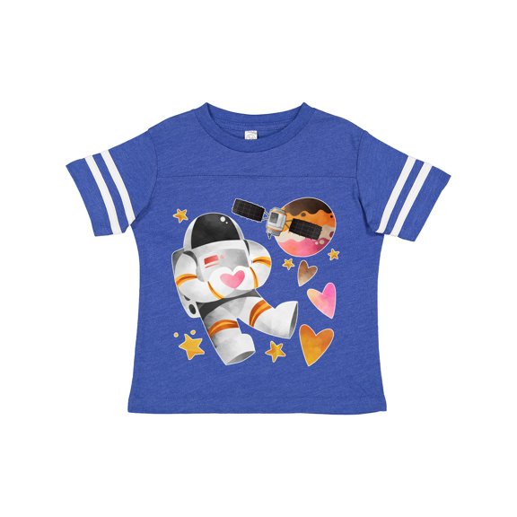 Inktastic Astronaut Valentine Outer Space Hearts Boys or Girls Toddler T-Shirt