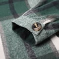 thumbnail image 4 of Womens Summer Jacket,Women Shacket Jacket Plaid Button Down Long Sleeve Shirt Fall Outfits 2024, 4 of 5