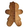 thumbnail image 1 of Tabla de Quesos Holiday Time de Madera Galleta Jengibre Niña Beige, 1 of 4