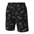 thumbnail image 5 of Kdxio Hawaiian Style Pattern Mens Casual Shorts - Drawstring Summer Beach Sports Shorts for Men, 5 of 9