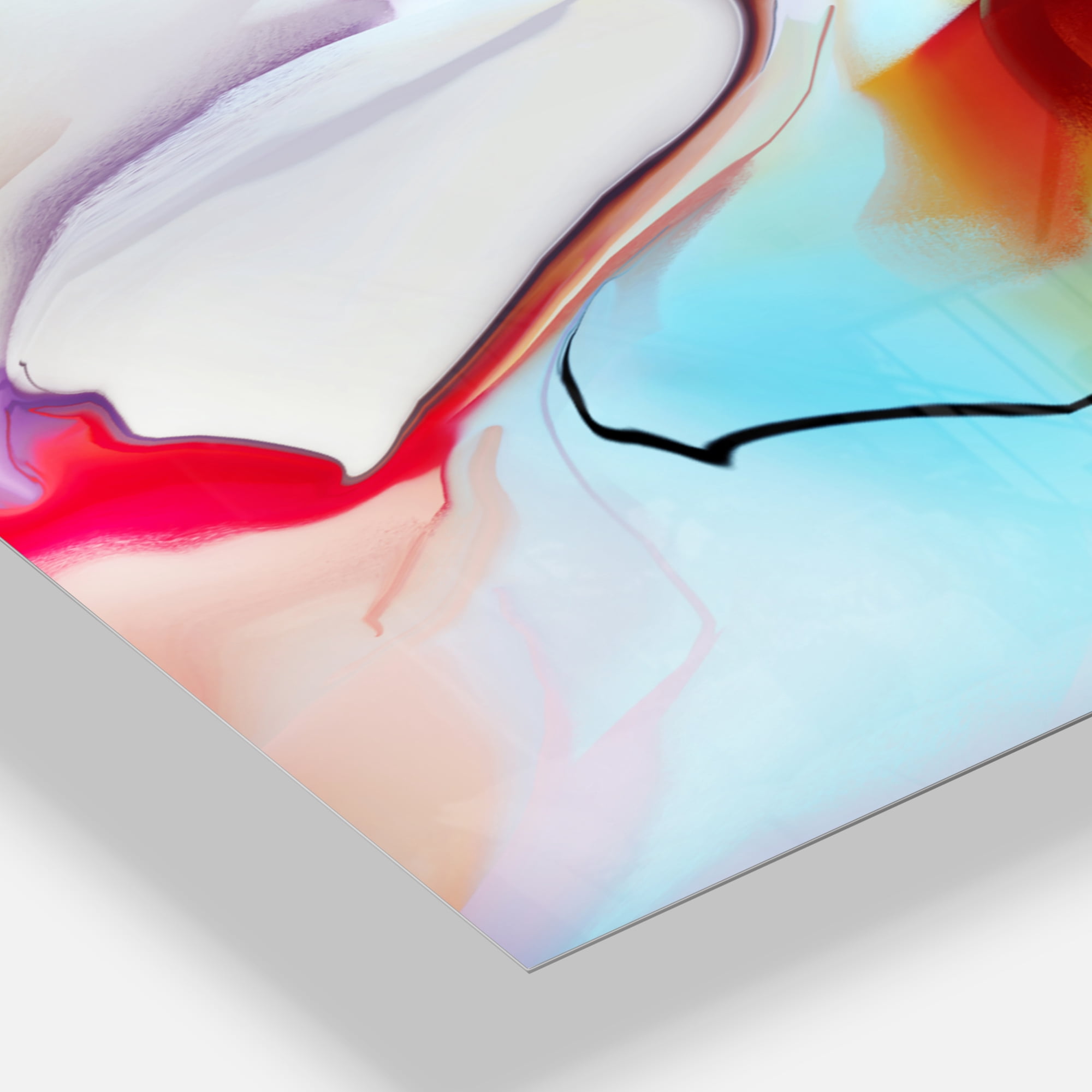 Designart 'Creative Flower in Multiple Colors' Modern wall clock