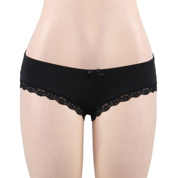 Lingerie For Women Women's Lace Plus Size Lace High Waist Thong Underwear  Panties Underwear Women 