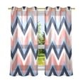 thumbnail image 6 of Yayeee Window Curtains Set of 2 for Living Room Light Filtering 63"x52", White Geometric, 6 of 7