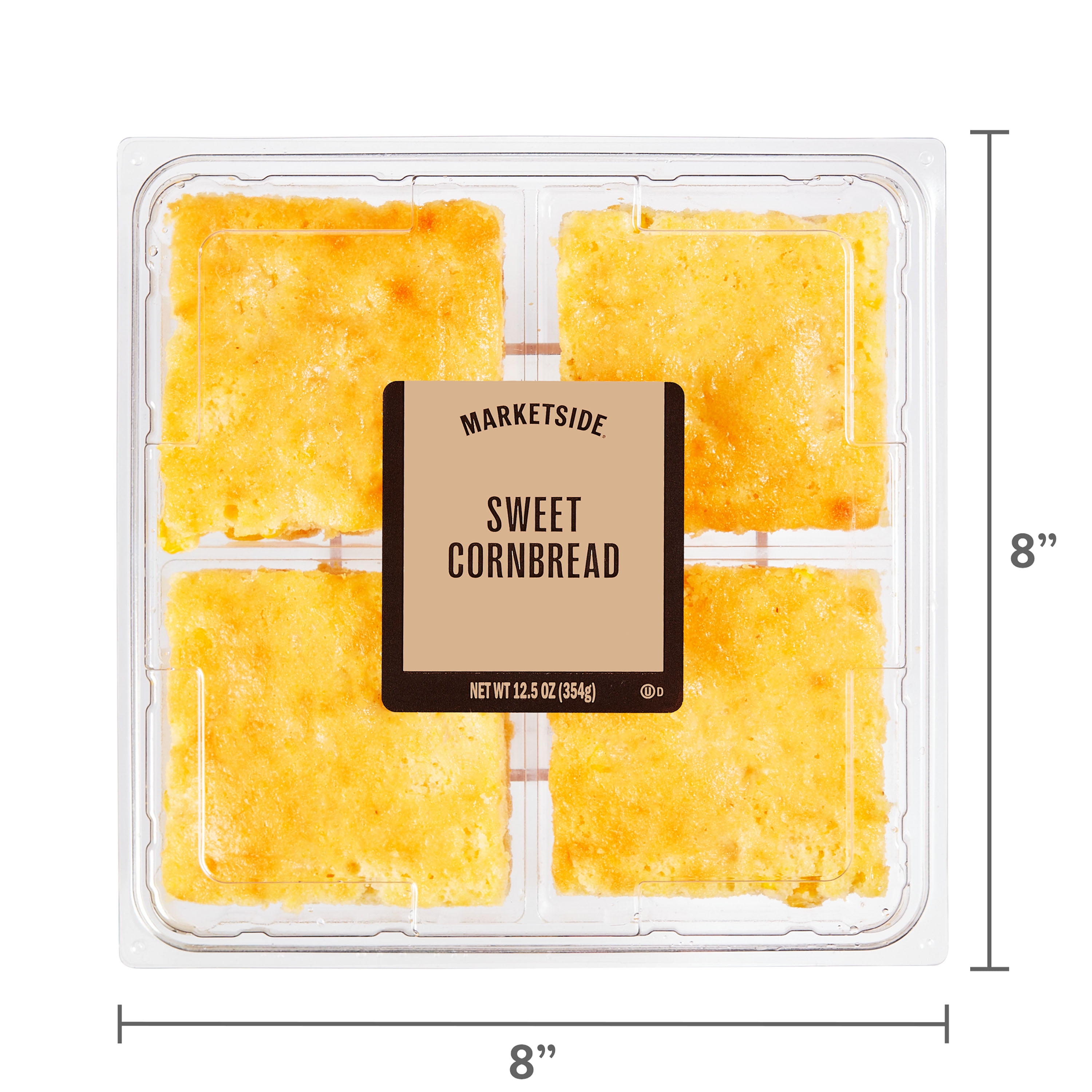 Marketside Sweet Cornbread, 12.5 oz, 4 Count