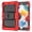 Red, variant on Shockproof Case for iPad Pro 10.5 2019/2017, Kids Friendly Dual Layer Shockproof Heavy Duty Rugged Hybrid Kickstand Protective Cover with Shoulder Strap & Pencil Holder, Blue