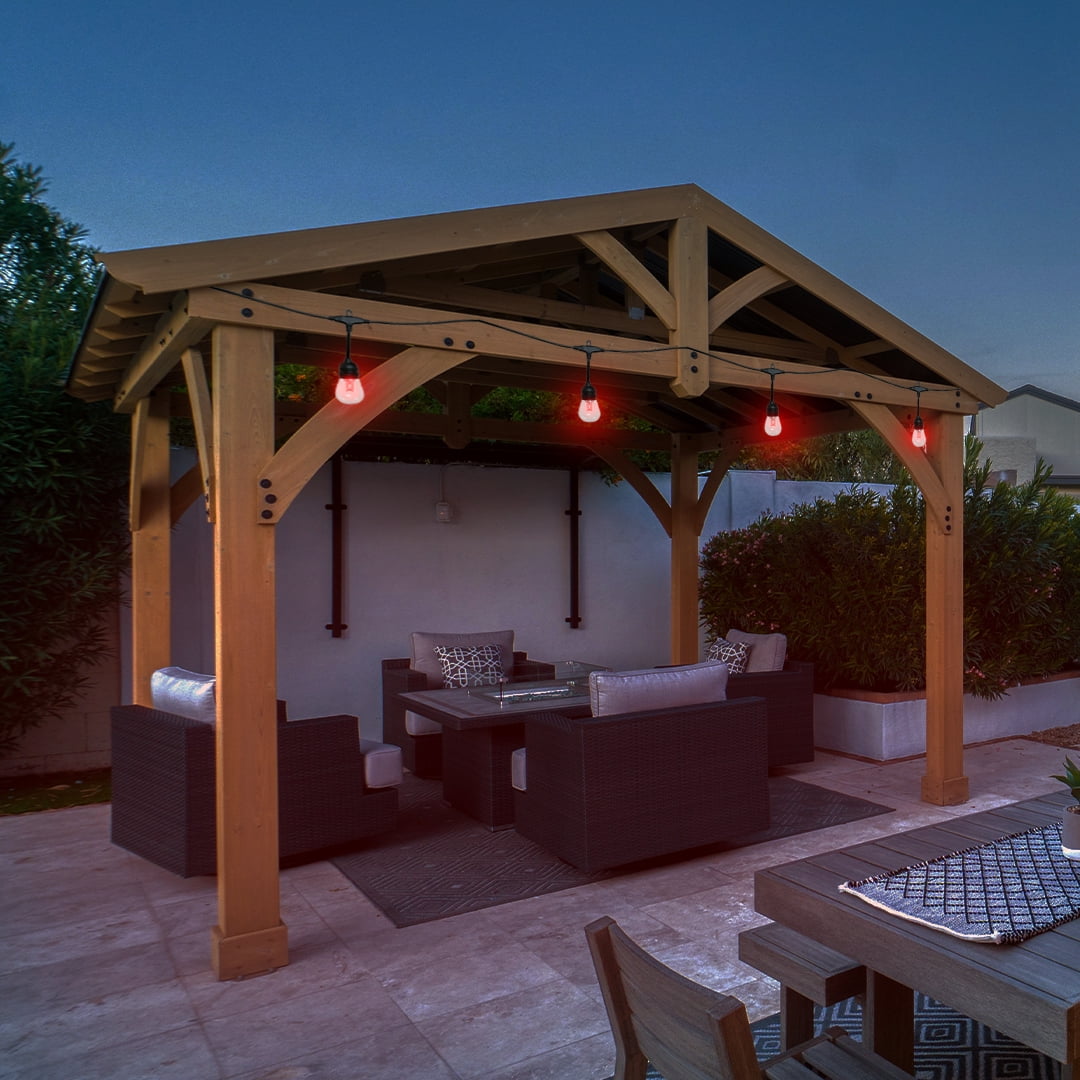 Better Homes & Gardens 34' Foot Solar Powered Multi-Color Changing String Light (1 Pack)