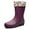 Purple, variant on AUXDIQ Wellington Boots Women Mid-calf Wellies Waterproof Rain Boots Outdoor Garden Shoes