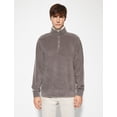 thumbnail image 3 of High Neck Long Sleeve Half Zipper Polar Sweatshirt, 3 of 6