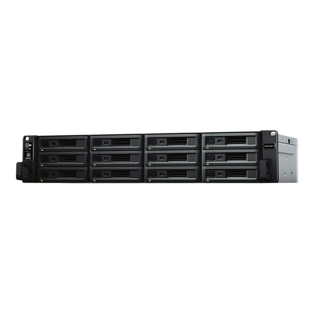 Synology RackStation RS2418RP+ - NAS server - 12 Baies - Montable en Rack - SATA 6Gb/S - RAID RAID 0, 1, 5, 6, 10, JBOD, 5 hot spare, 6 hot spare, 10 hot spare, 1 hot spare - RAM 4 GB - Gigabit Ethernet - iSCSI support - 2U - Conforme TAA