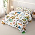 thumbnail image 3 of Catabedysis Cartoon Camping Quilt Full For Girls,Wildlife Camper Pattern Full Bedspread Sets,Multicolor,3 Pieces, 3 of 7