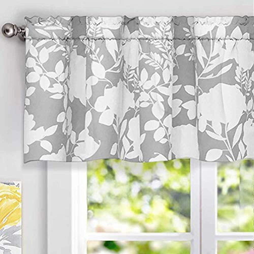 DriftAway 1 Piece Floral Energy Efficient Valances