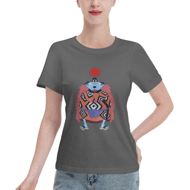 T-Shirt Basique à Manches Courtes pour Femmes une Pièce Jinping