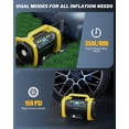 thumbnail image 4 of Maircle AC/DC Tire Inflator Portable Air Compressor, 150PSI Air Compressor for Tires, 12V DC/120V AC with Auto Shutoff & LED Light Air Pump with Pressure Gauge, for Car Bicycle and Air Mattress, 4 of 8