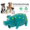 thumbnail image 4 of Twinkseal Durable Squeaky Toy for Dogs Pet Squeaky Toy Cartoon Pig Shape Long-lasting Bite-resistant Fun Playtime for Dogs Natural Latex Material Bright Colored, 4 of 8