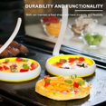 thumbnail image 2 of OUSITAID 4Pcs Fried Egg Ring Silicone Heat Resistant Egg Cooking Ring  Non-Stick Pancake Mold with Handle Kitchen Breakfast Gadget for Making Sandwich Hamburger Cake Pizza, 2 of 9