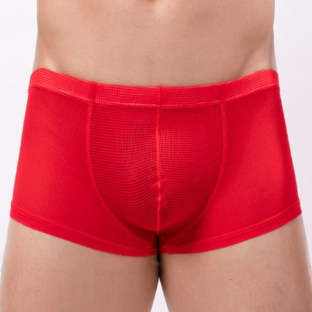 

Mishuowoti Mens Flat Slim Breathable Underwear Pants Fashionable Sports Casual Sports Boxers With Close Fitting