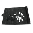 thumbnail image 4 of Juegos de Backgammon Enrollables Juego de Mesa de Viaje Portátil para Adultos y Niños Tablero de Ajedrez Clásico Plegable de PU Enrollable, 4 of 5