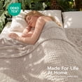 thumbnail image 5 of Joyfy Waffle Blanket - Turkish Cotton Soft Beige Blanket, 5 of 7